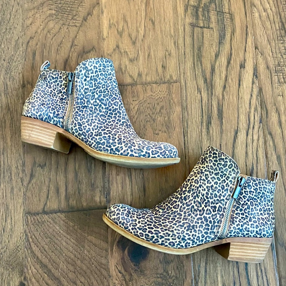 RE-LISTED: Lucky Brand Basel Bootie - Leopard